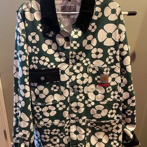 Carhartt Marni Green and White Floral Pocket Jacket